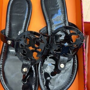 Tory Burch miller Black Sandals 6.5